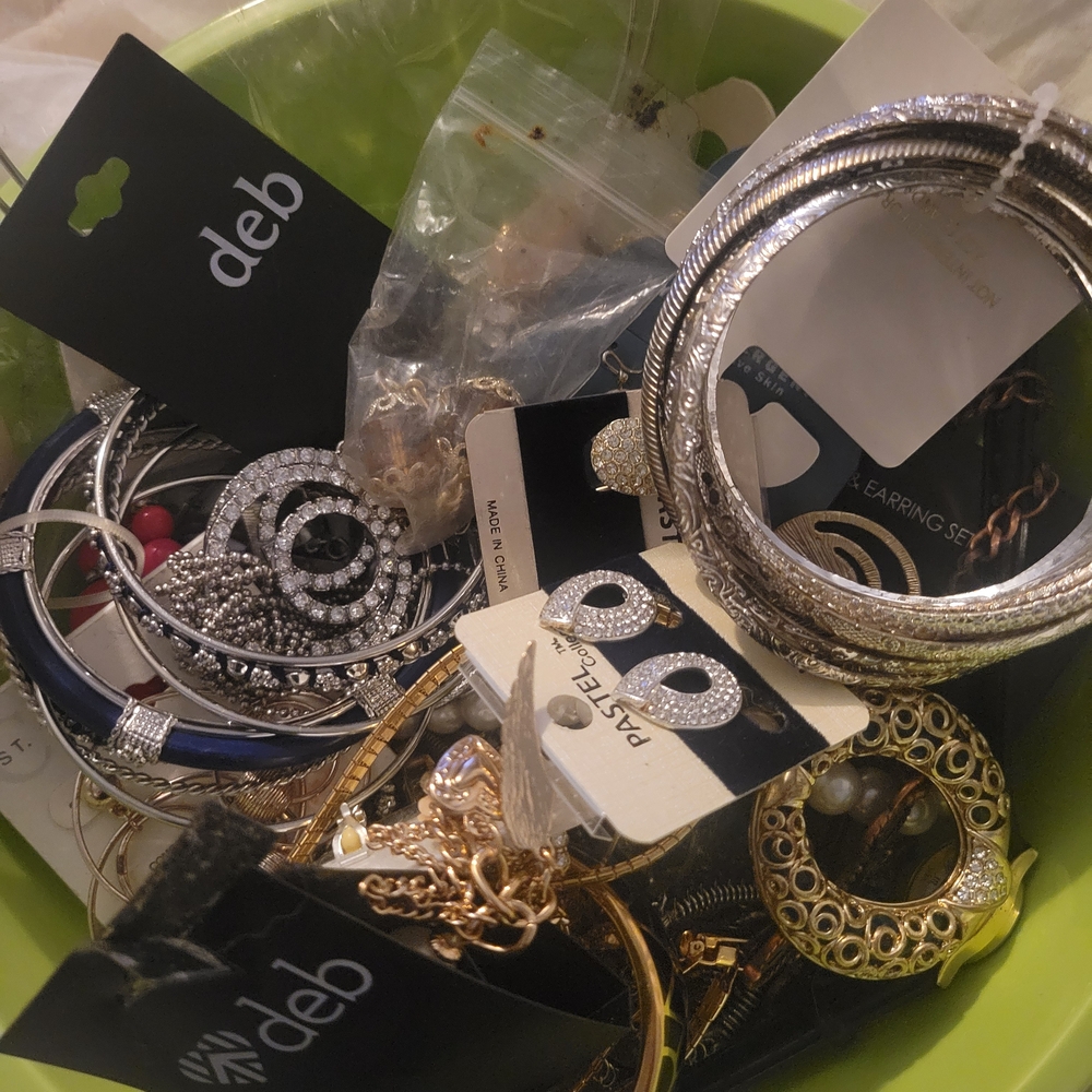 Vintage Jewelry Lot The Whole Bowlful!